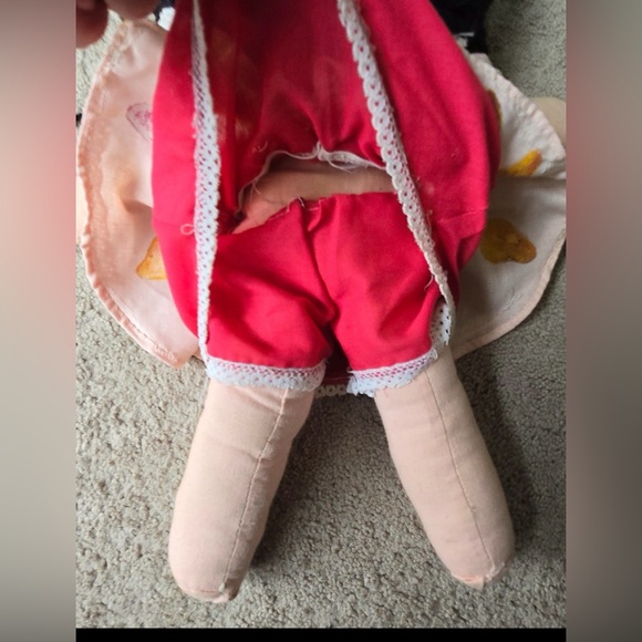 Vtg handmade 18in doll with yarn hair - Picture 3 of 6